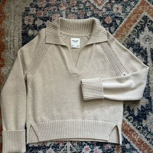 Abercrombie Notch-Neck Sweater